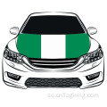 VM-flaggan Federal Republic of Nigeri Car Hood-flagga 3.3X5FT 100% polyestermotorflagg elastiska tyger